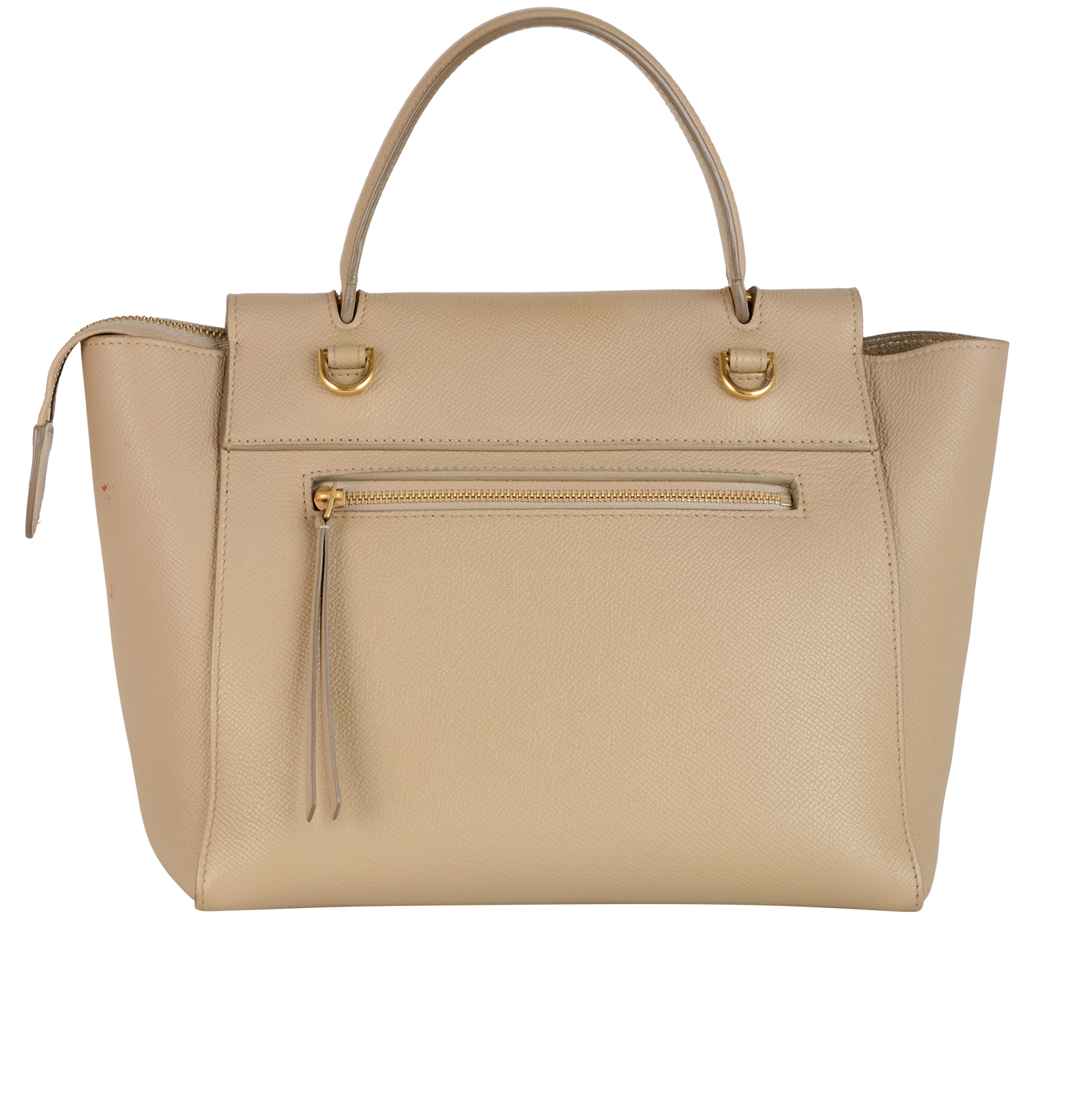 Nano Belt Bag, &pound;850, Handbags, Beige, Leather, Back view